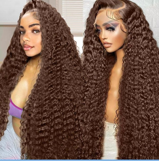 Chocolate brown human hair