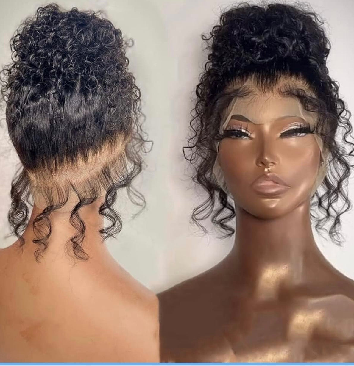 Kinky curly human hair