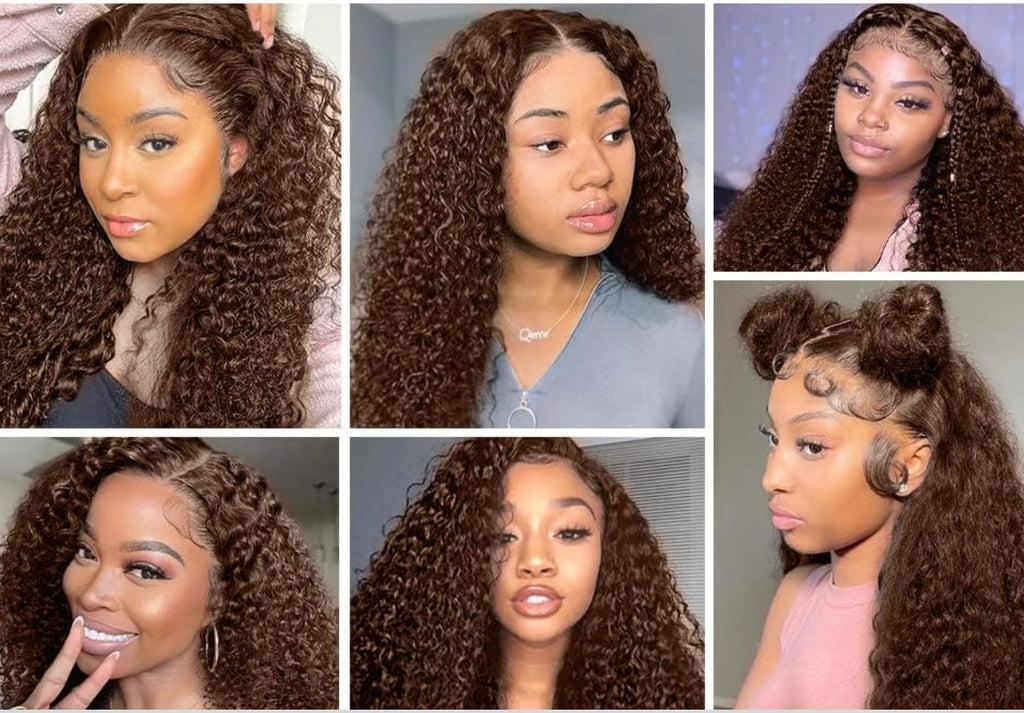 Chocolate brown human hair