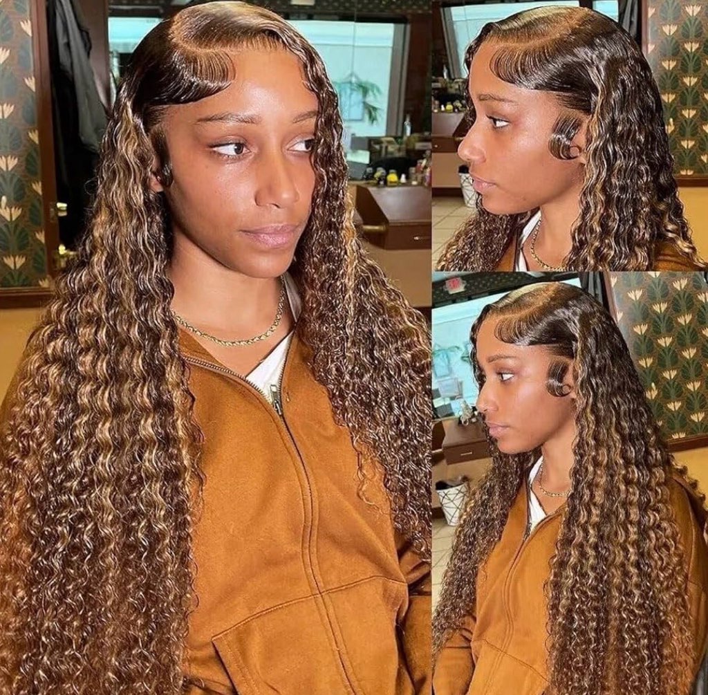 Ombre kinky curly wig