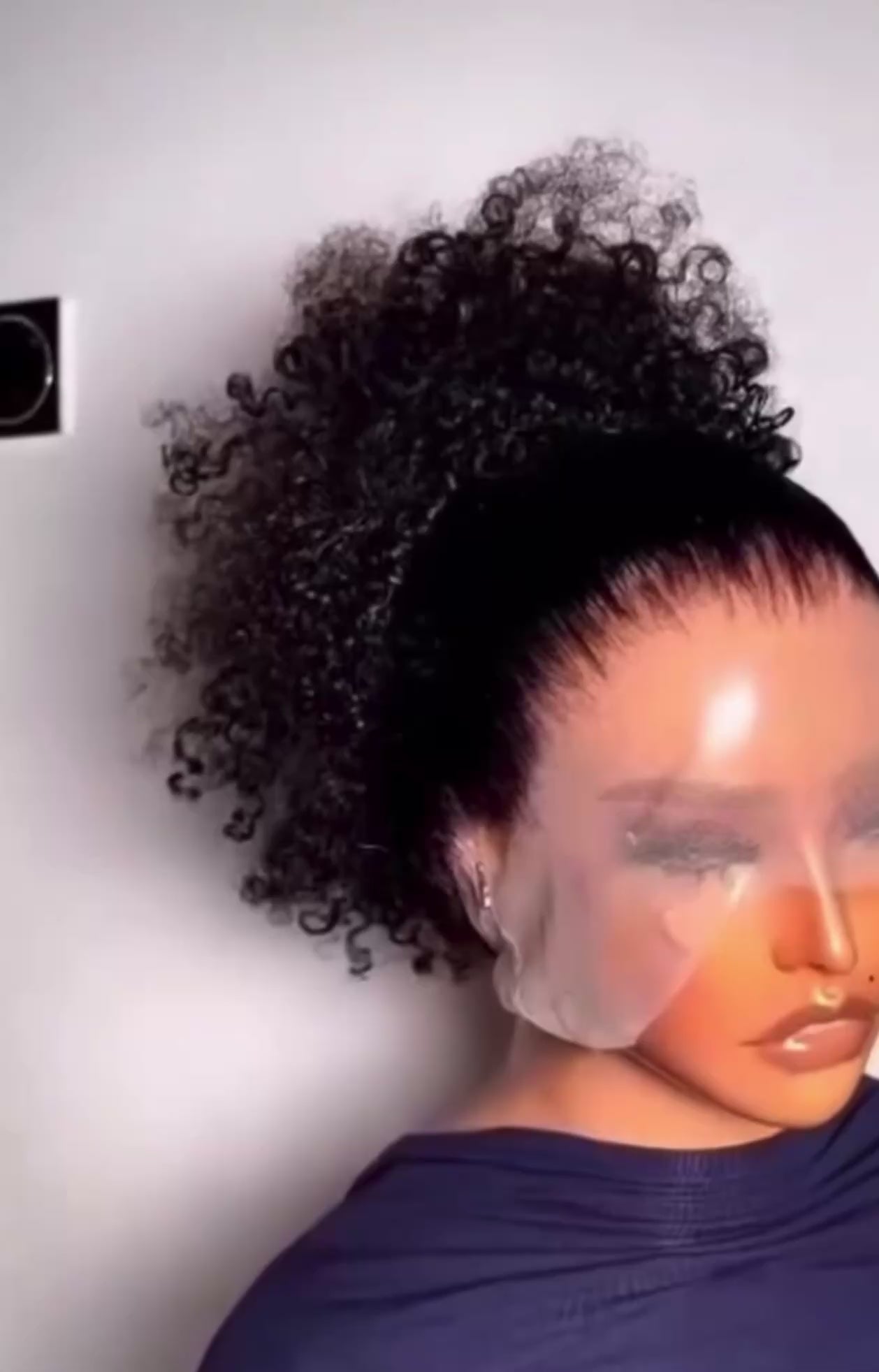 Kinky curly human hair